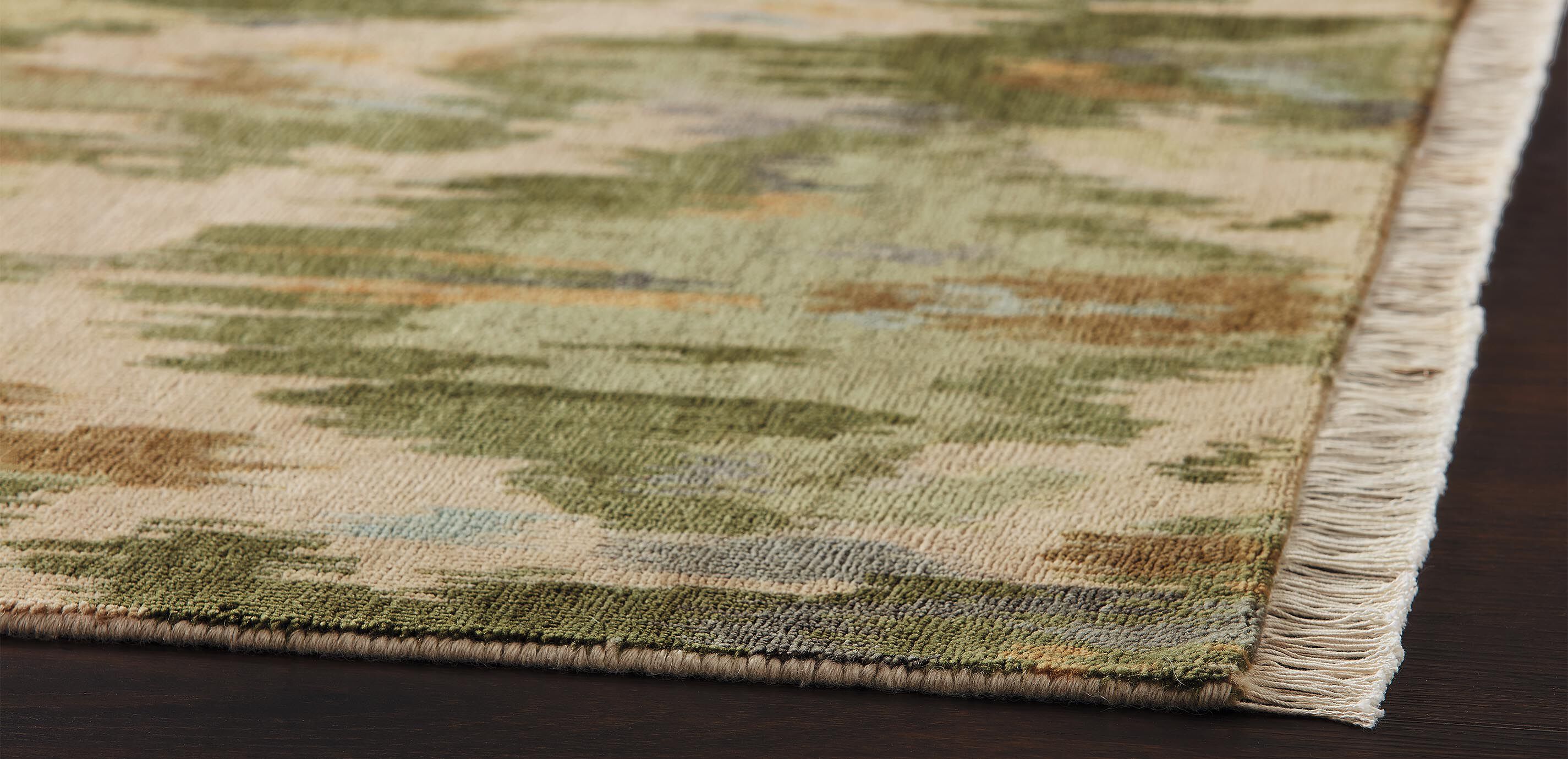 Nouveau Green Ikat Rug_3