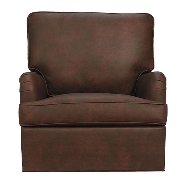 Monica Leather Swivel Glider