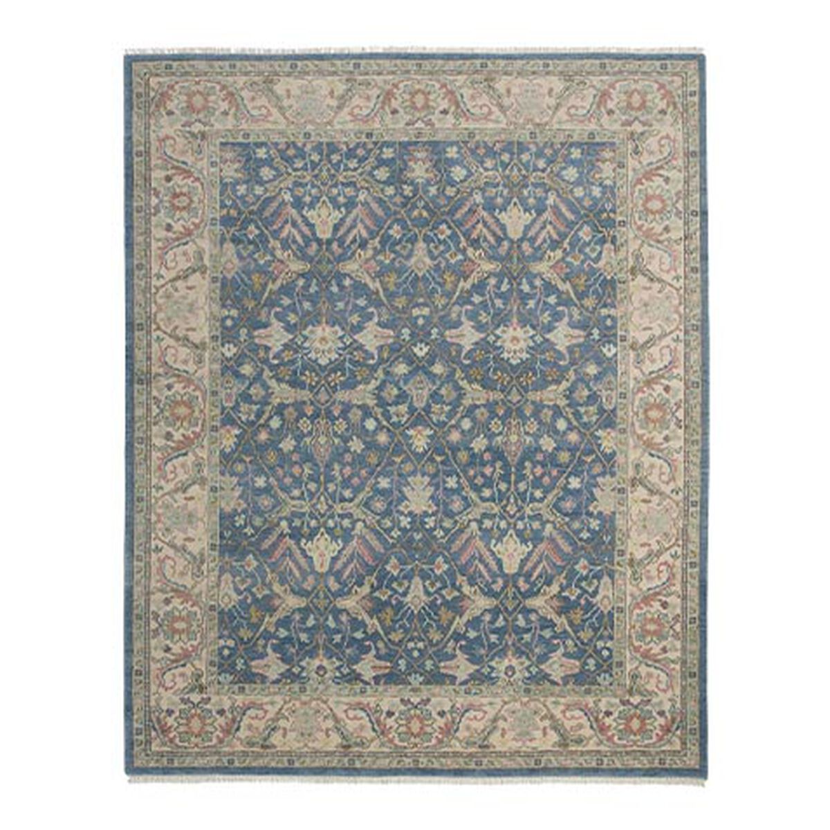 Tabriz Floral Scrollwork Rug