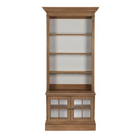 Home Bookcase Wood Ethan Allen, Real Wood Bookcase With Doors