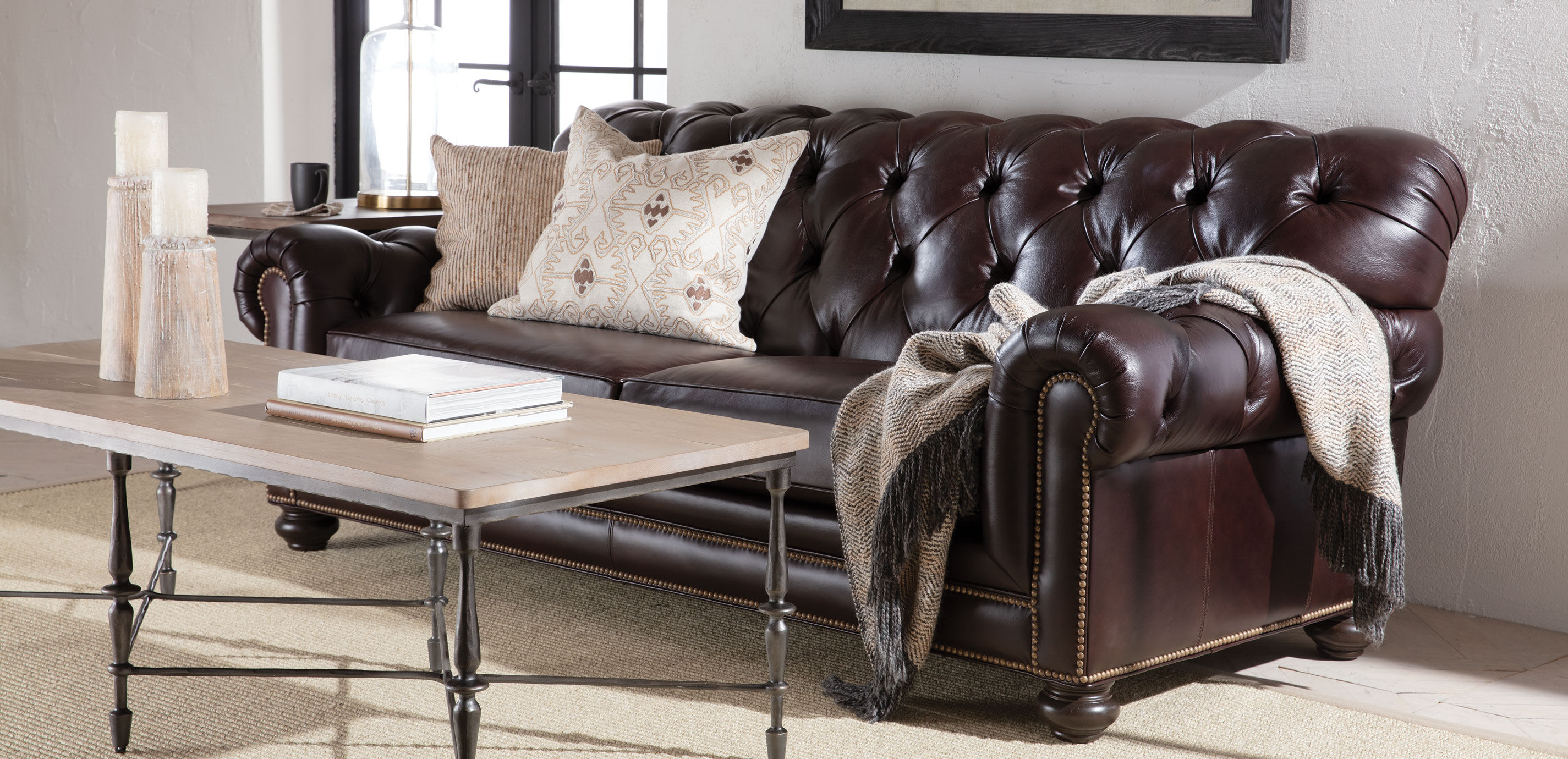 Chadwick Leather Sofa Ethan Allen