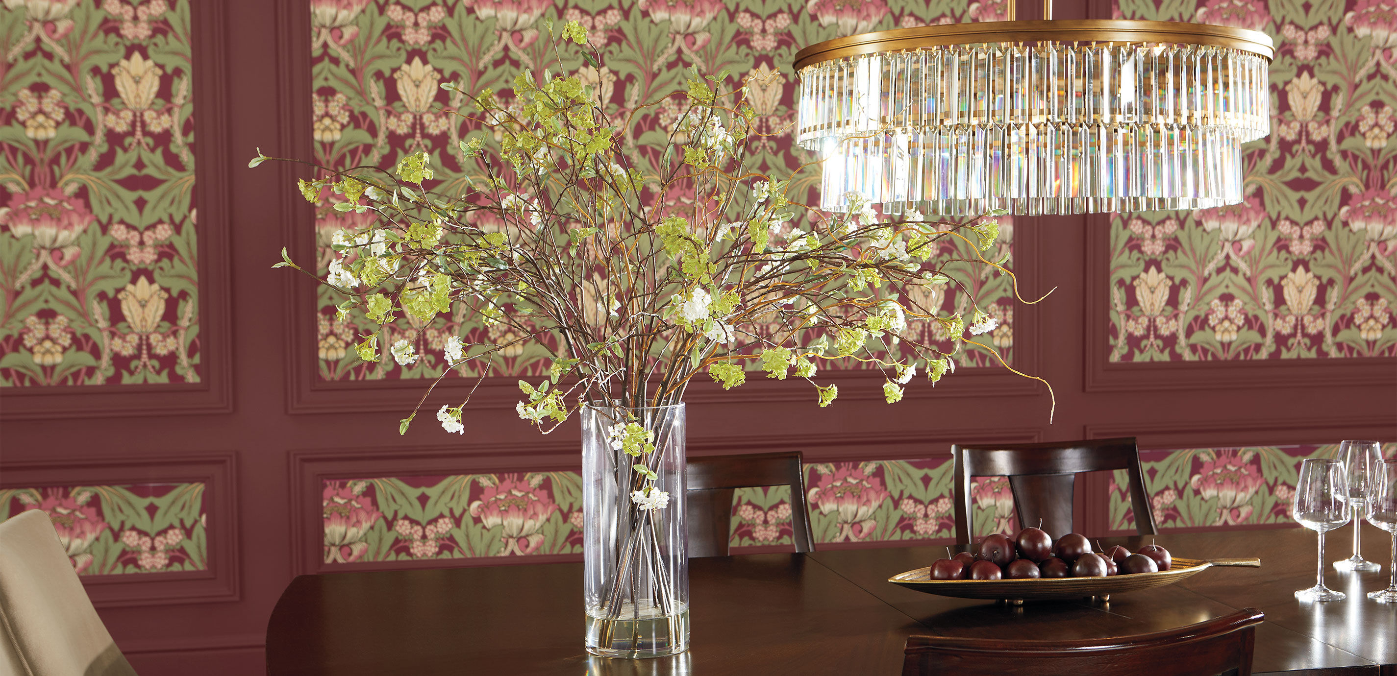 Spirea Branch Arrangement in Tall Vase_6