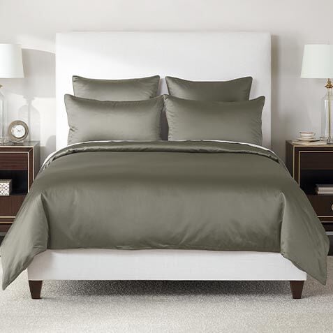 Salena Solid Duvet Cover and Shams Set, Eucalyptus image 032012SETEUC