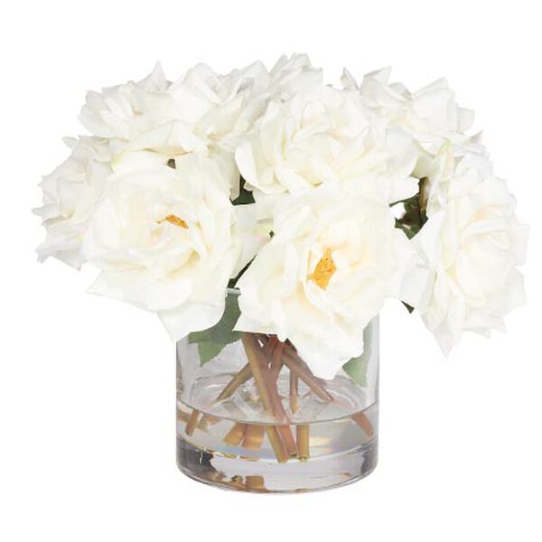 Rose Bouquet in Cylinder Vase