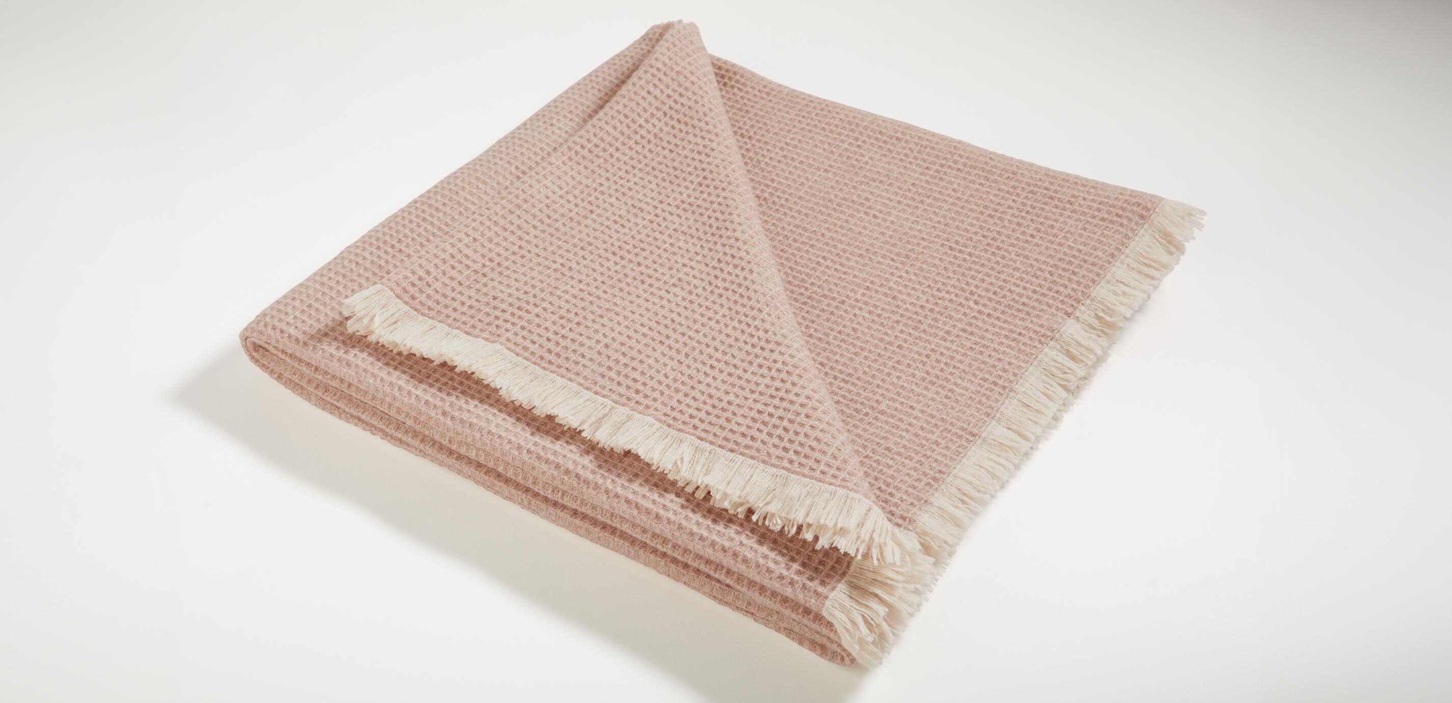 Rossi Waffle-Knit Wool Throw_1