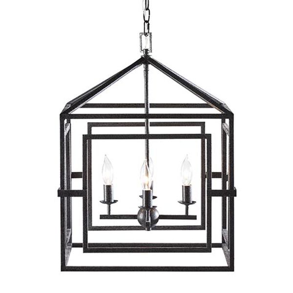 Killian Black Lantern Pendant Light