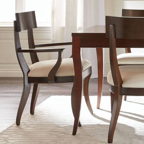 Klismos Oak Dining Armchair Product Tile Hover Image 366300A