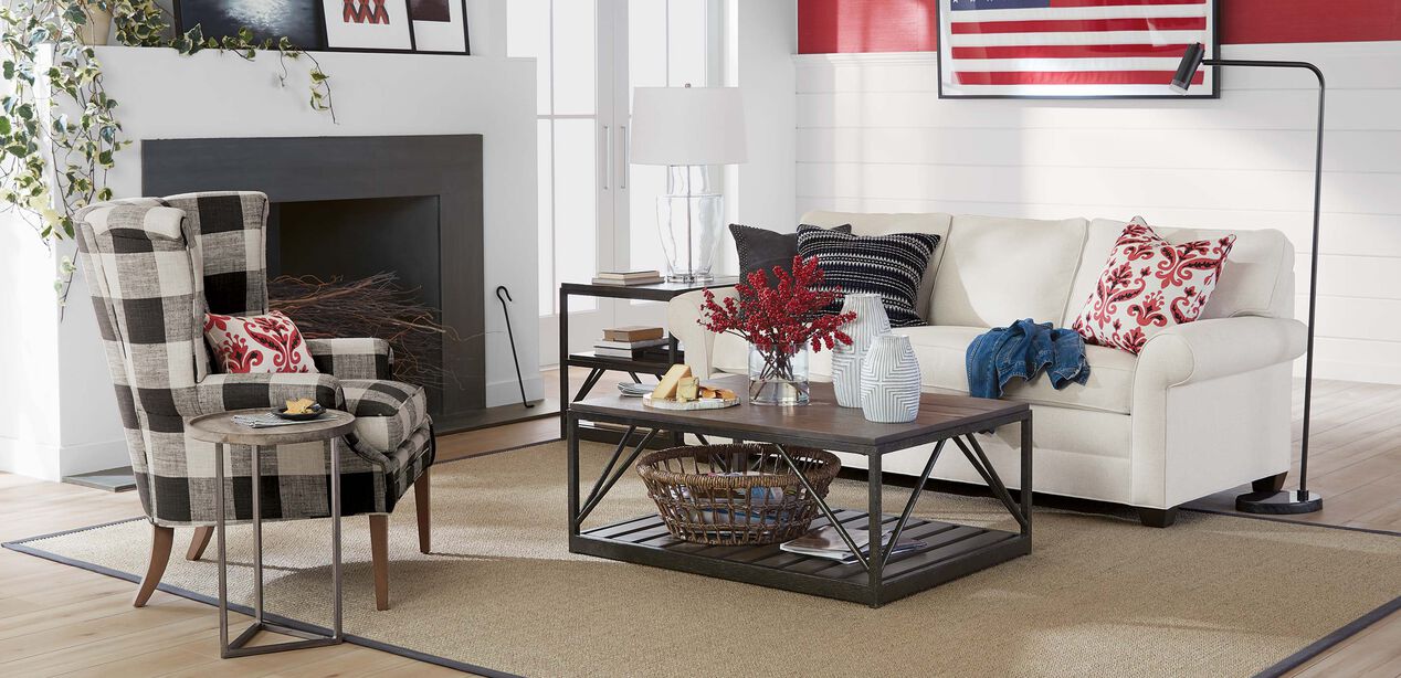 Beam Metal Base Coffee Table Coffee Tables Ethan Allen