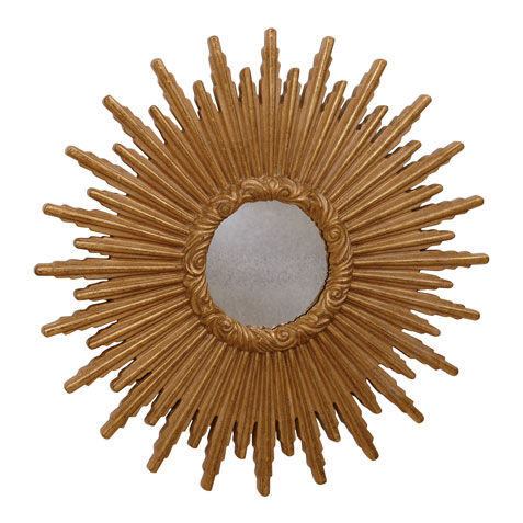 24" Gold Starburst Mirror image