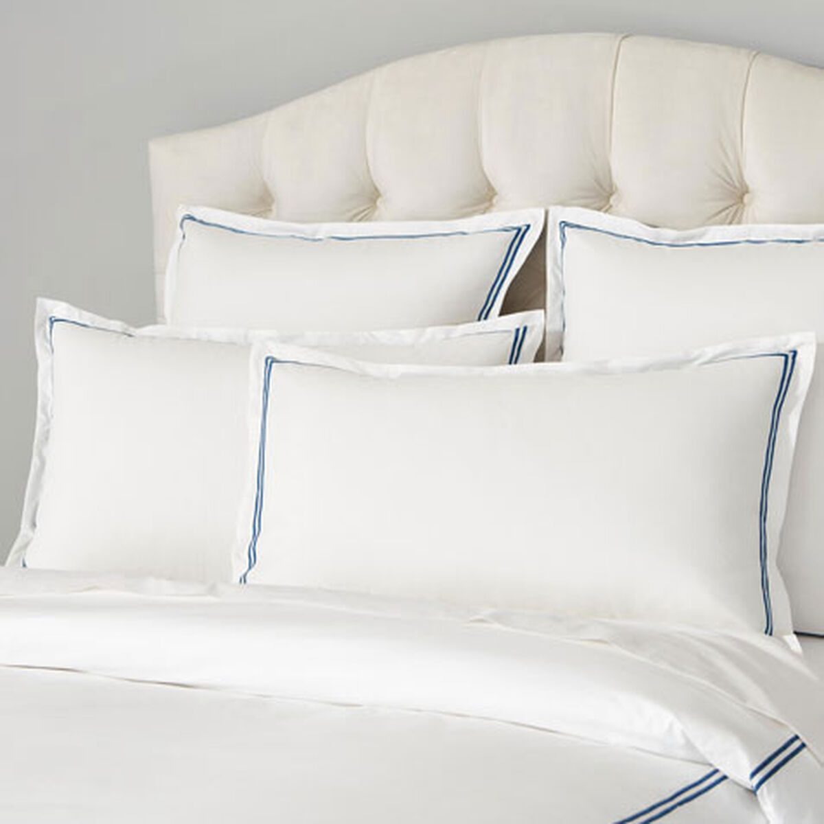 Satin-Stitch Percale Sham