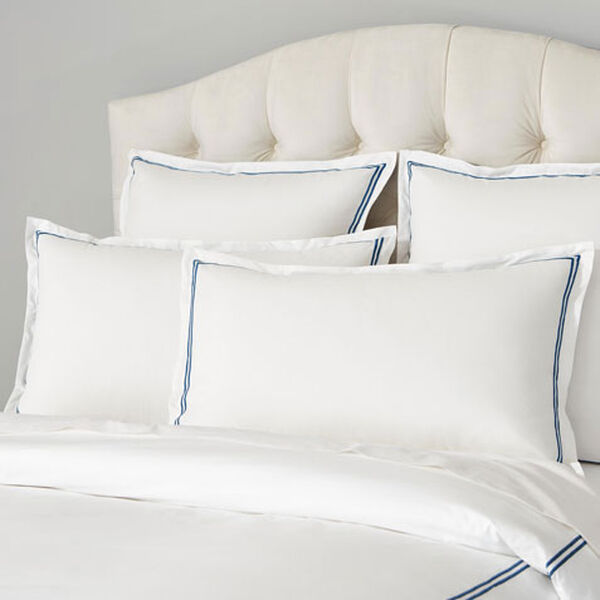 Satin-Stitch Percale Sham