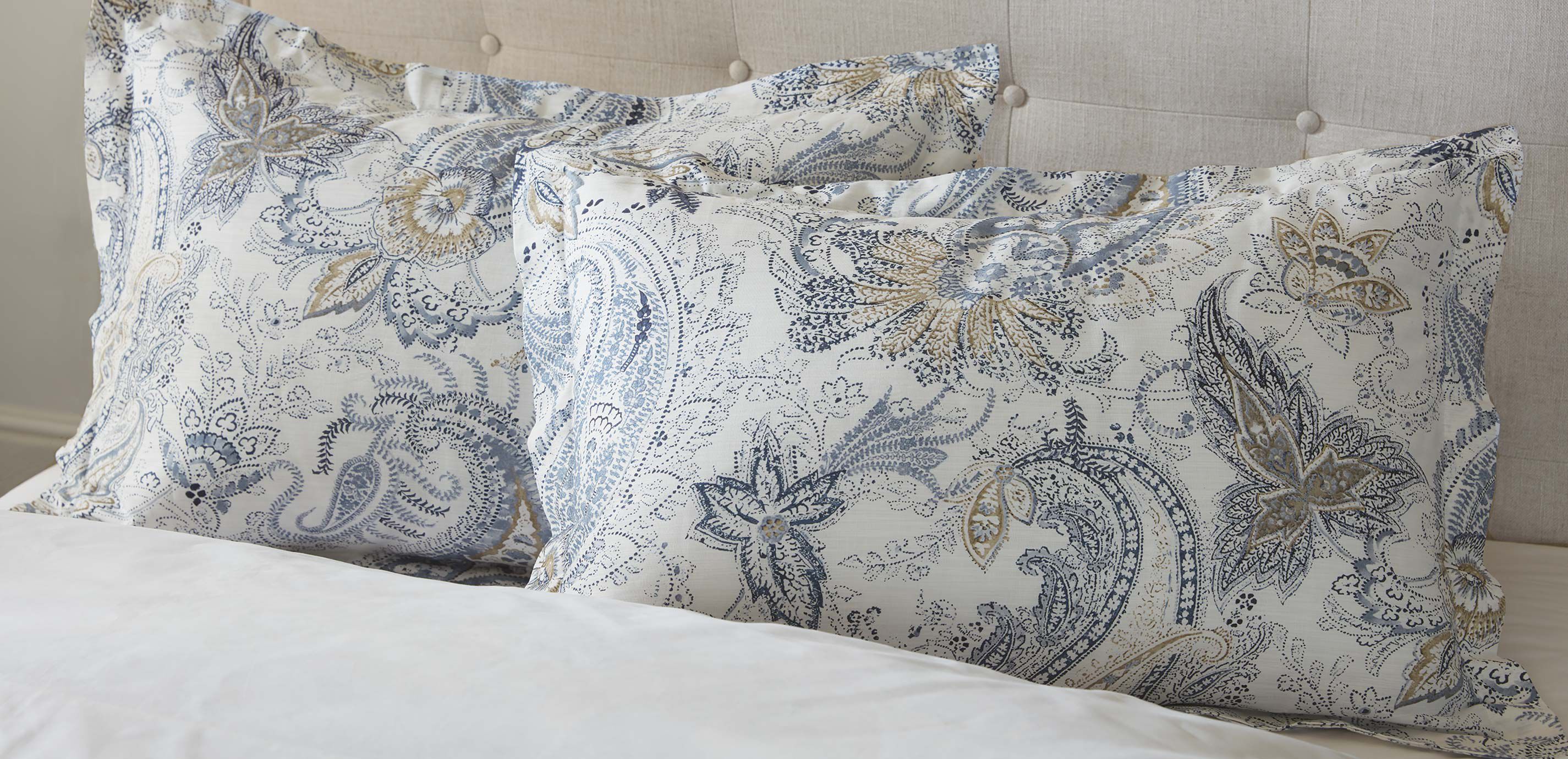Paisley store pillow shams