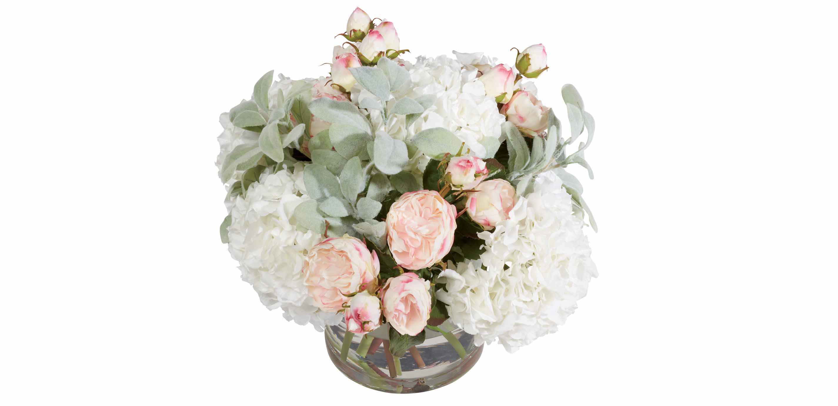 Roses & Hydrangea Branch in Vase_1