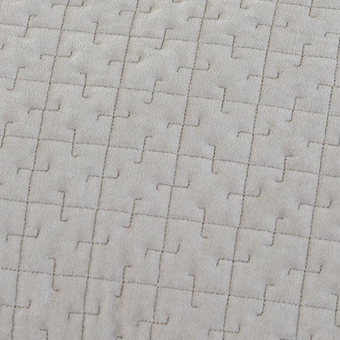 Salena Velvet Coverlet and Sham, Taupe Product Tile Hover Image SalenaVelvetTaupe