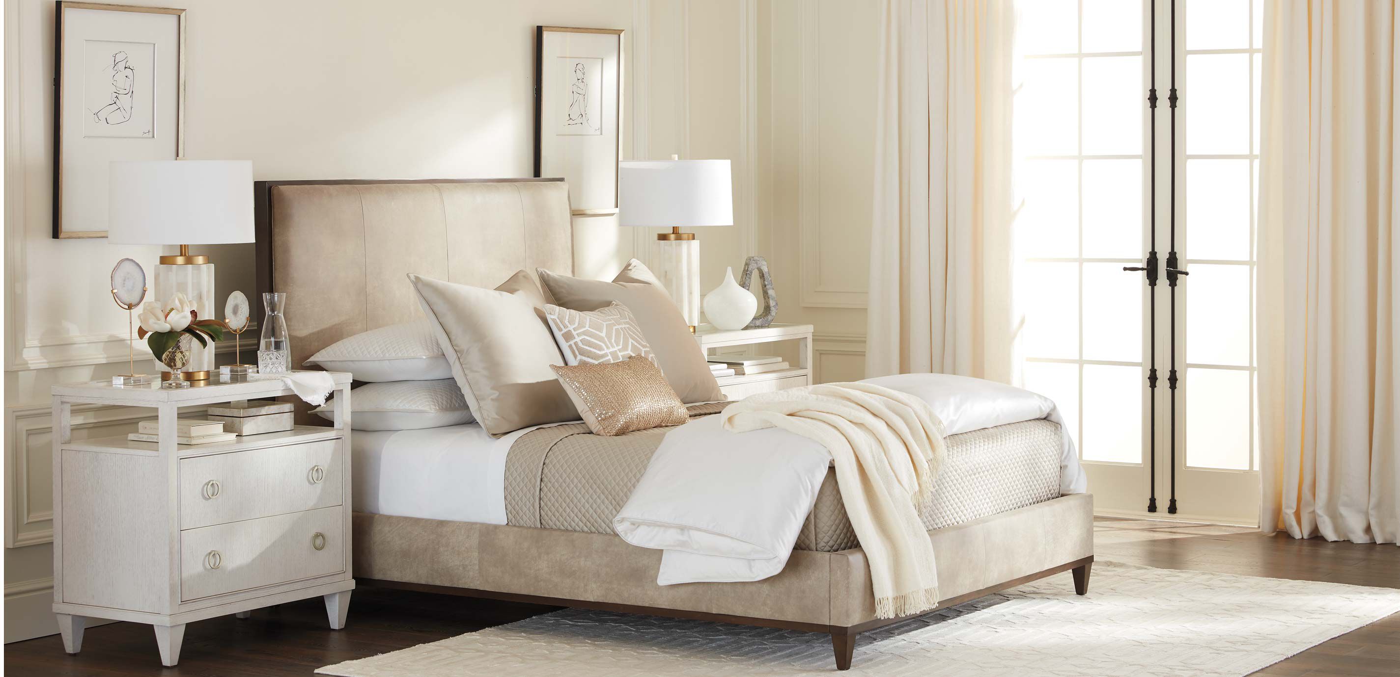 Salena Quilted Coverlet and Shams, Taupe_10