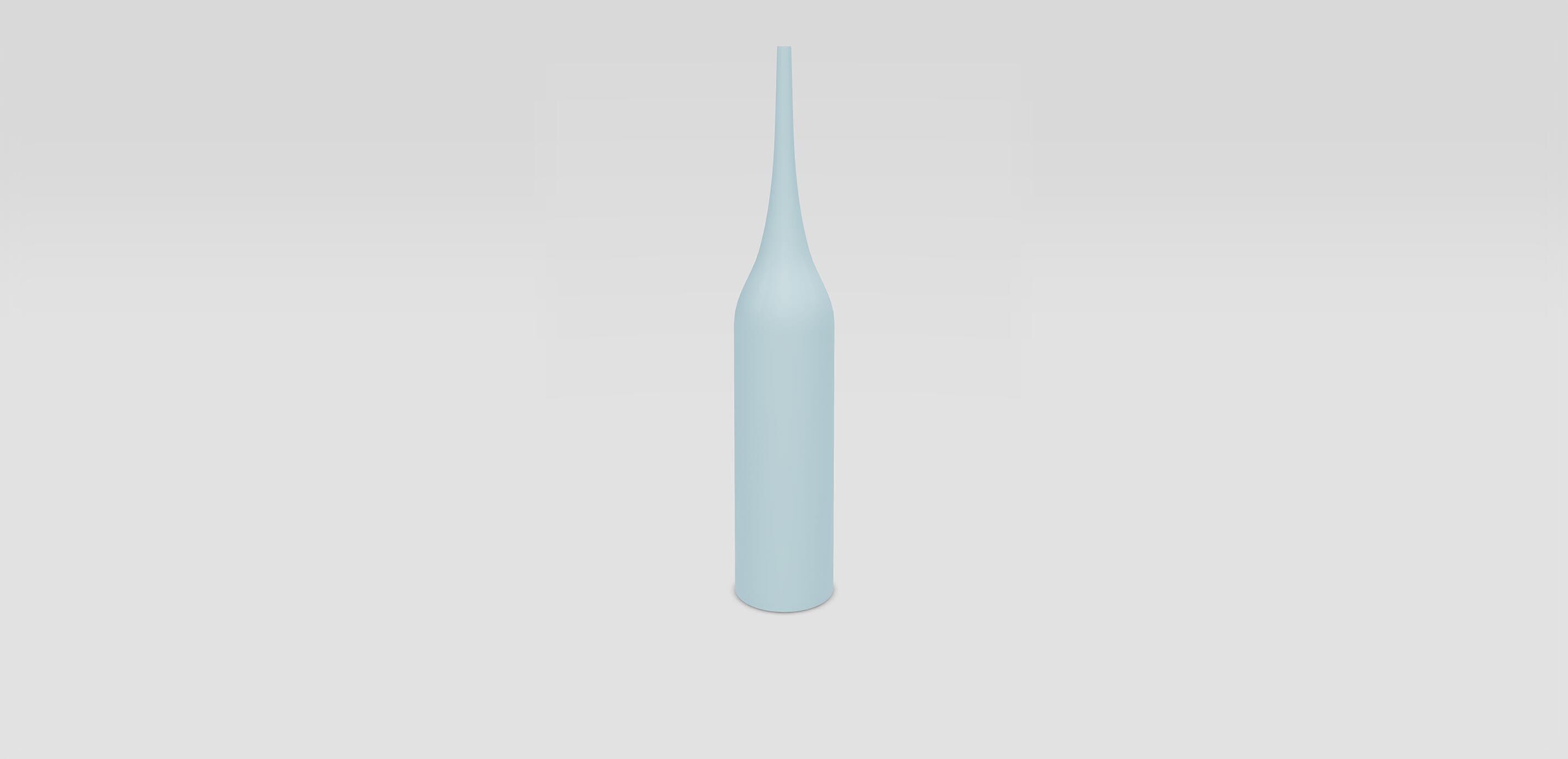 Blue Glass Goddess Vase 1