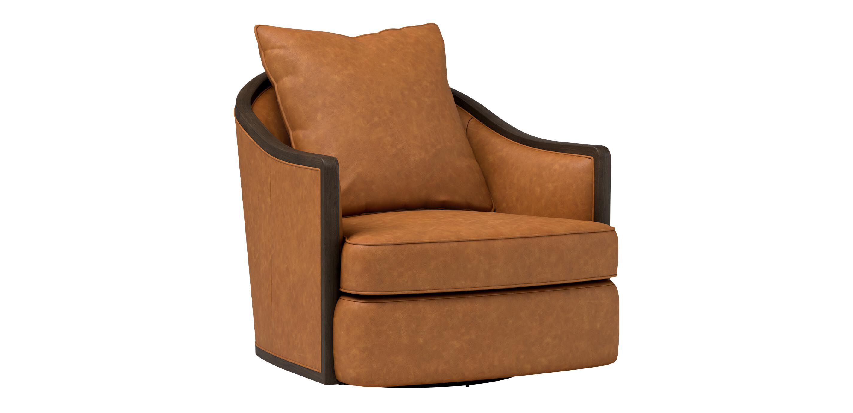 Maeva Leather Swivel Chair_1