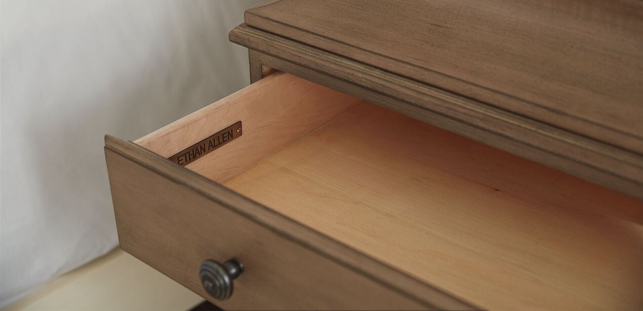 Leora Night Table for Bedside Storage | Ethan Allen