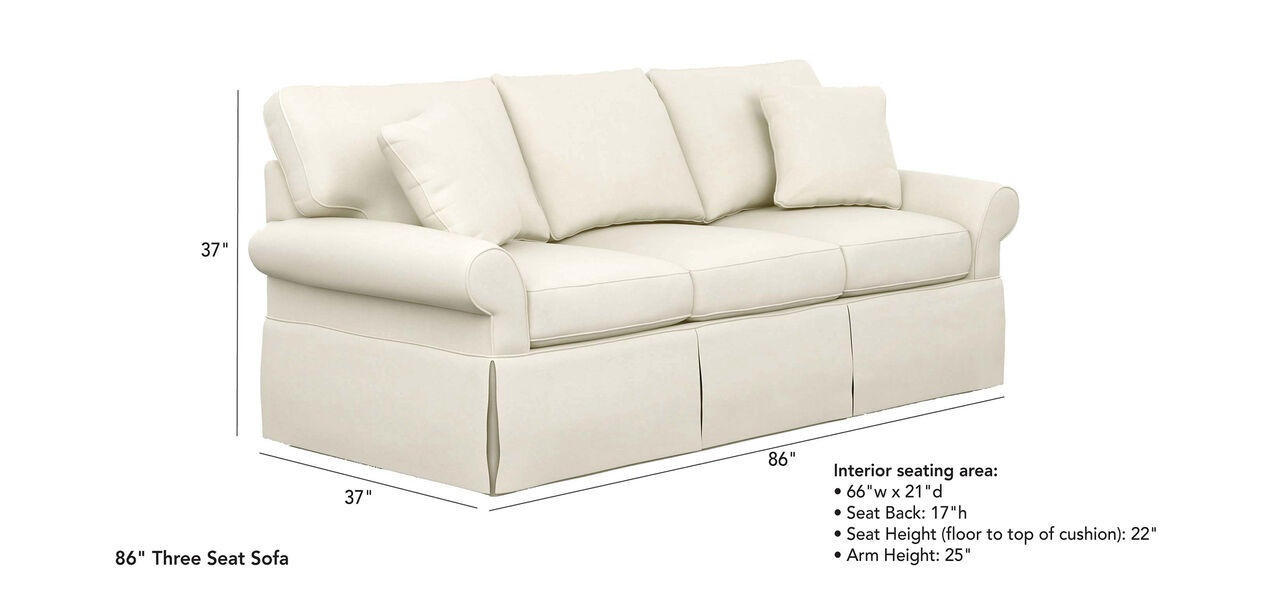 RollArm Slipcovered Sofa Ethan Allen