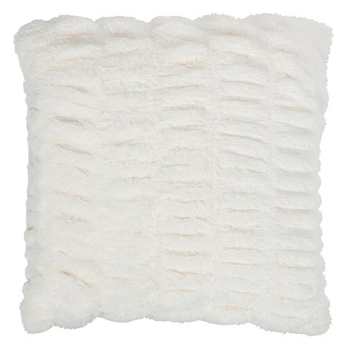 Ruched Faux Fur Pillow