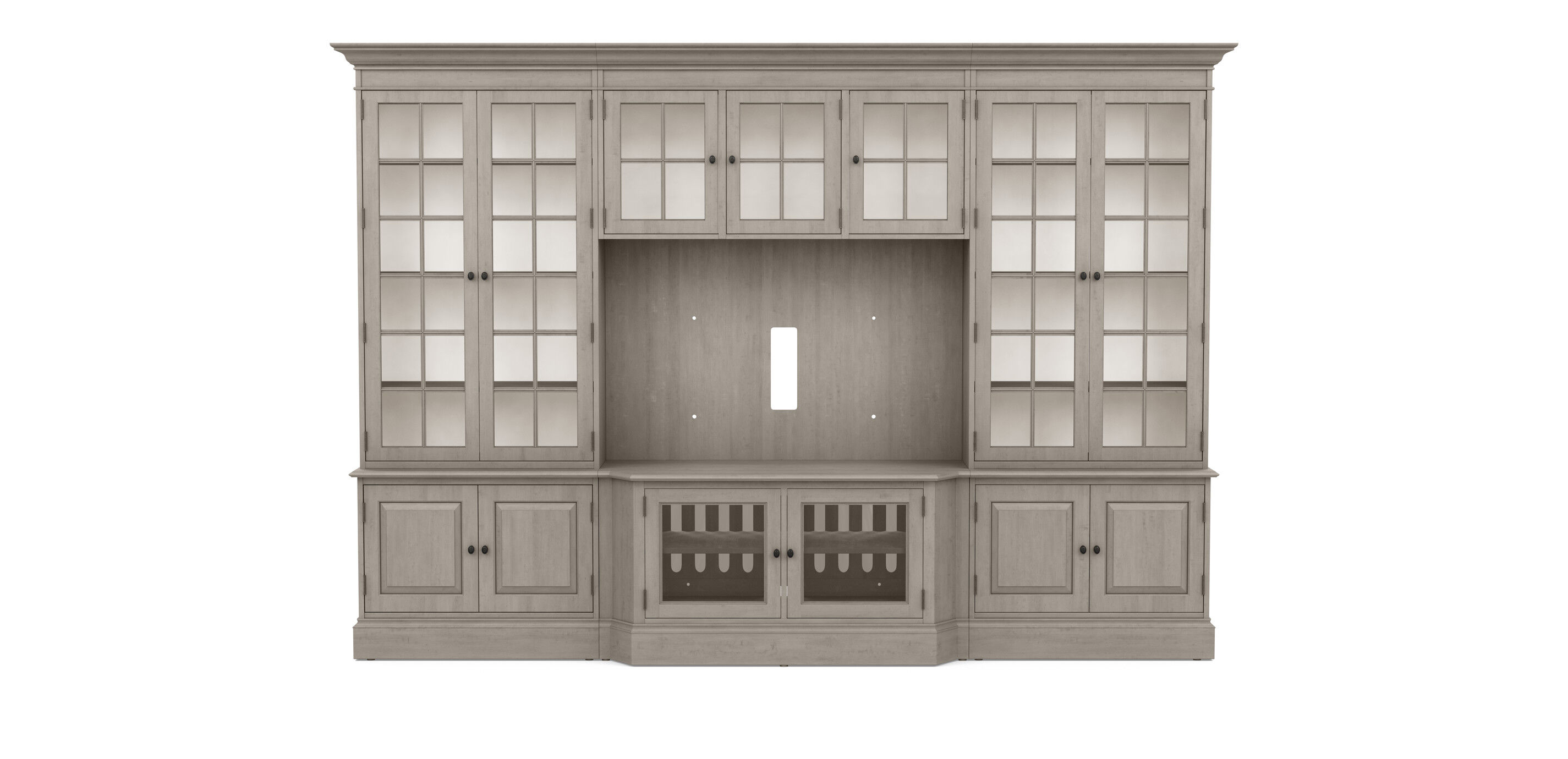 Villa Grand Media Center Media Wall System Ethan Allen