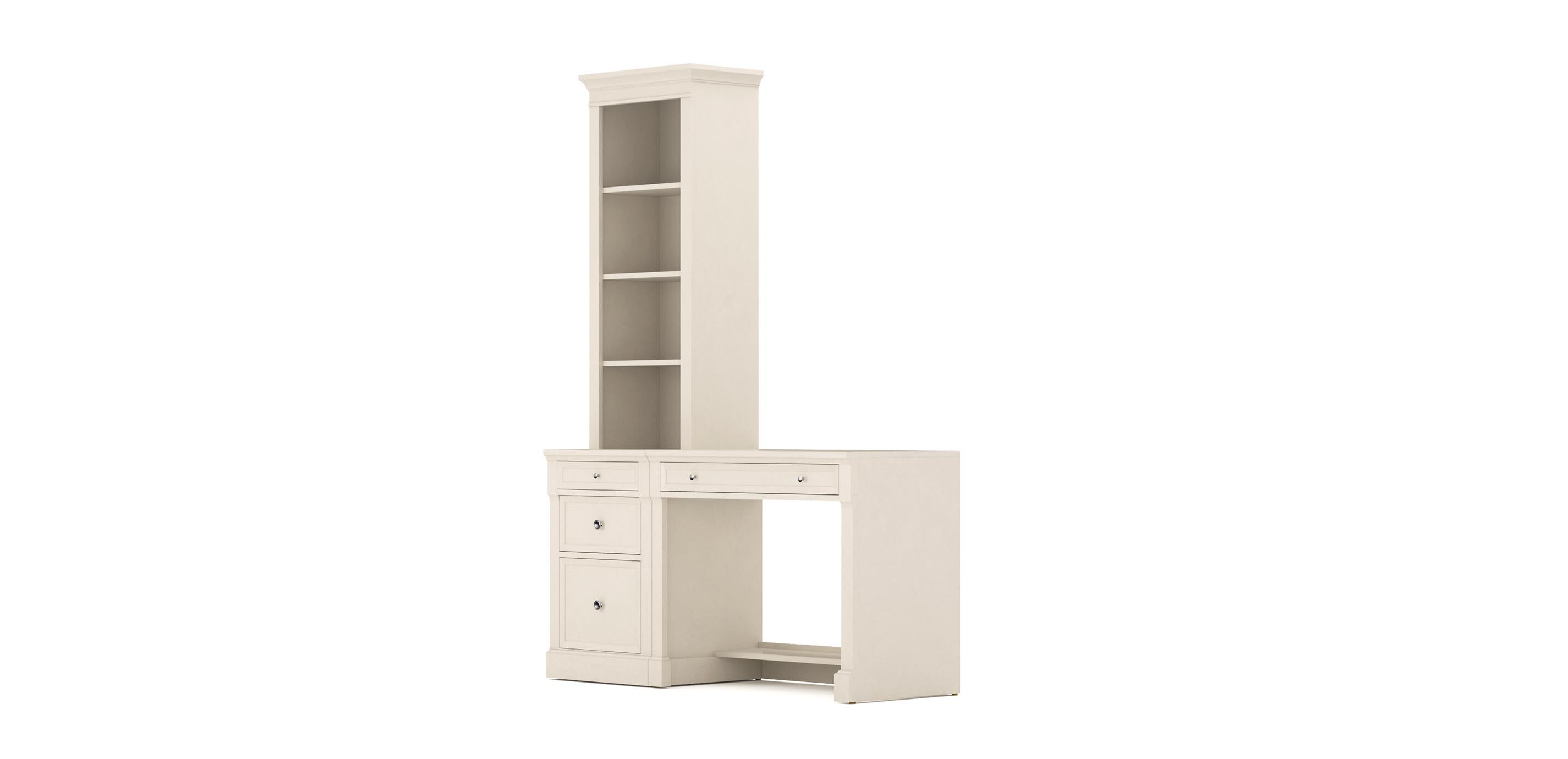 Continental File Bookcase with Bridge Desk_1