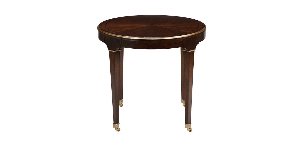 Elmont Round End Table Side Tables, Ethan Allen Round Accent Table