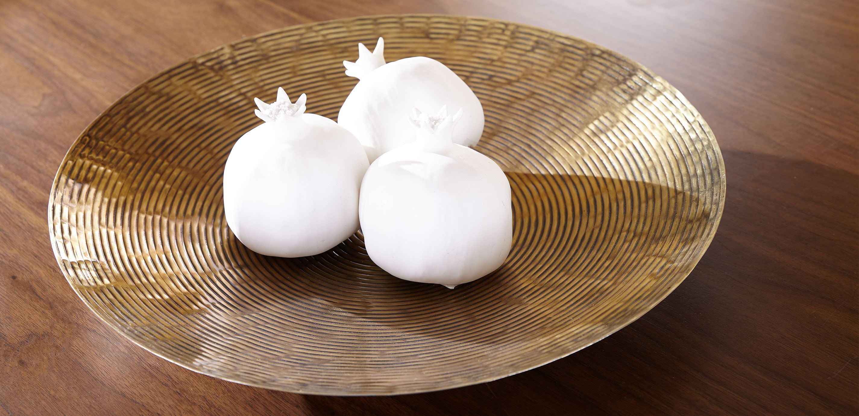 Matte White Pomegranate Sculpture_6