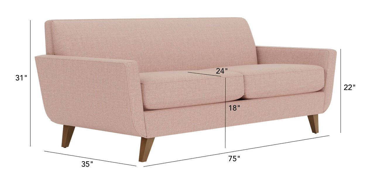 Riley SmoothBack Curved Sofa Curved Couch Ethan Allen