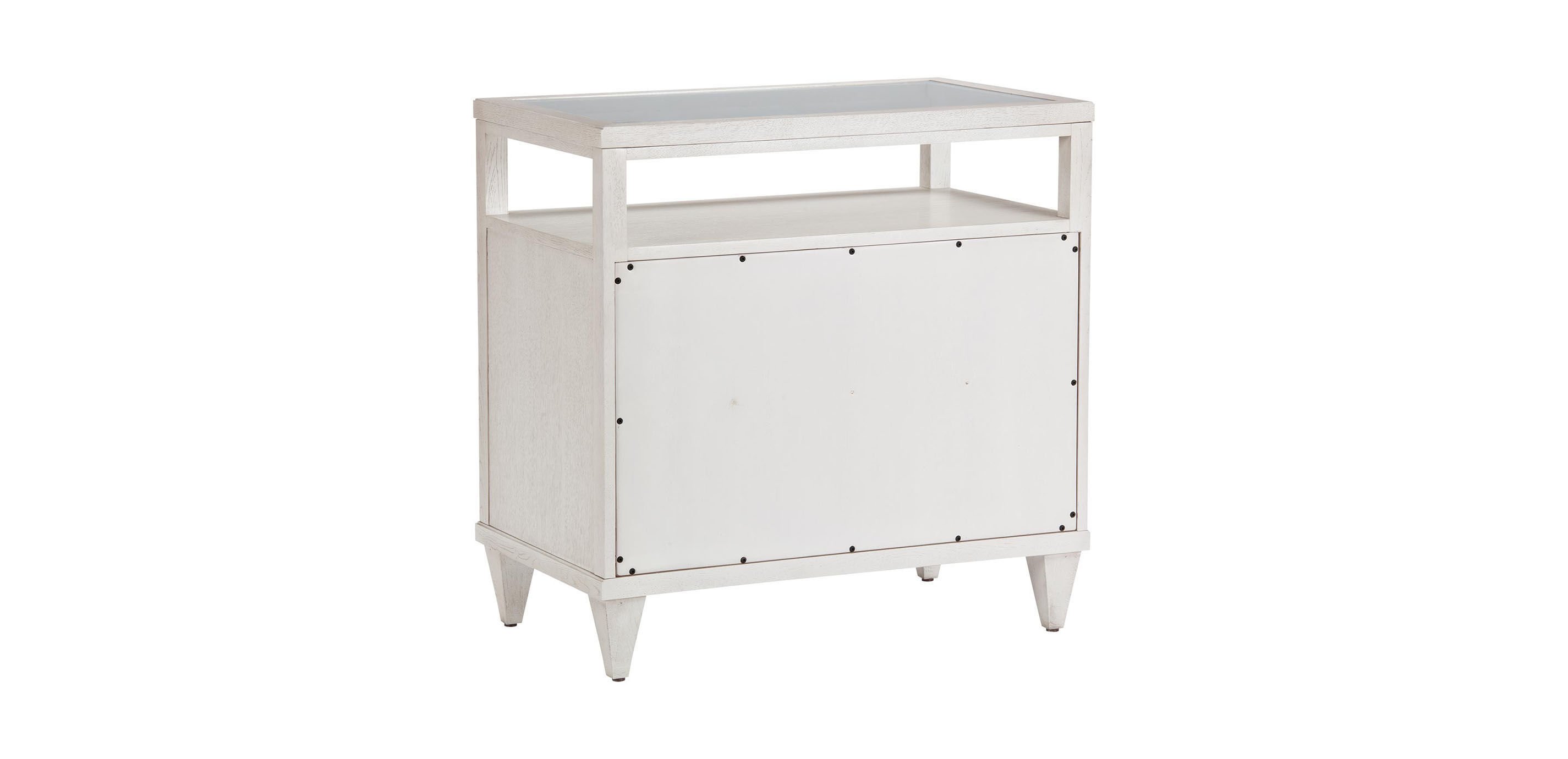 Heston Oak Glass-Top Night Table_5