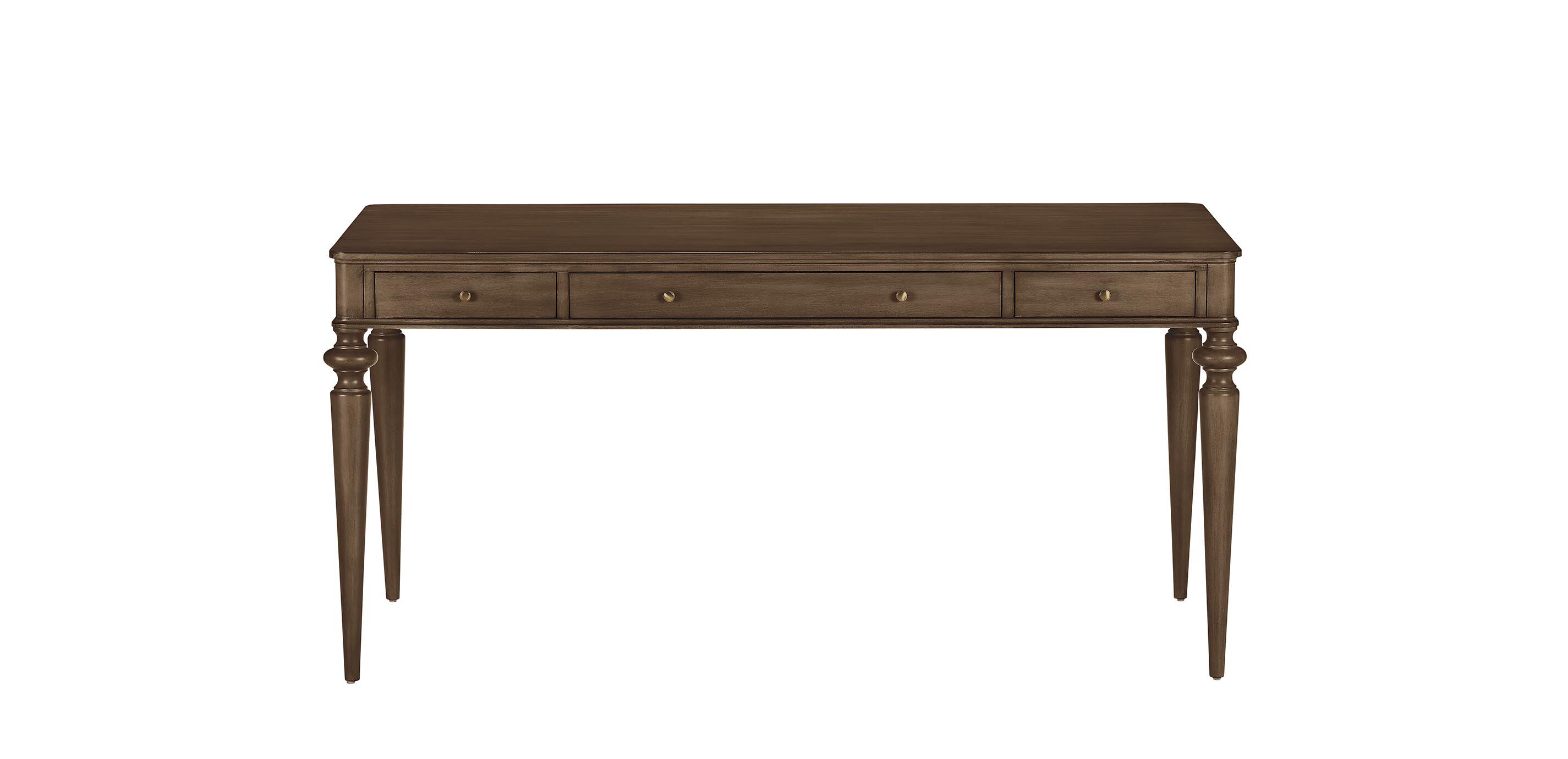 Custom Rounded-Corner Home Office Desk