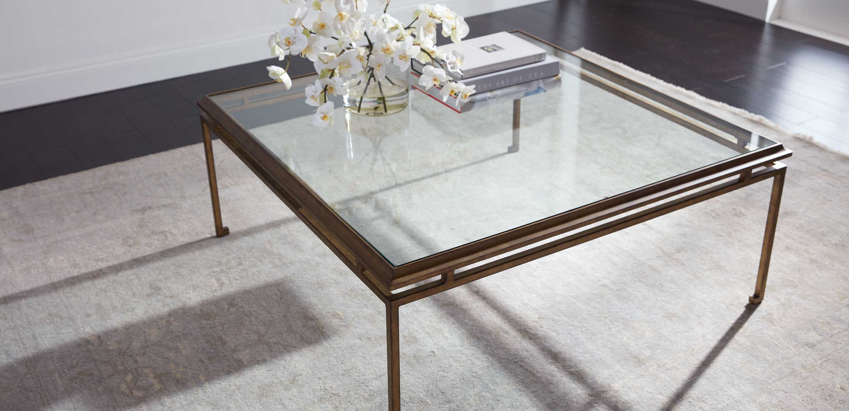 Ethan allen square coffee table sale