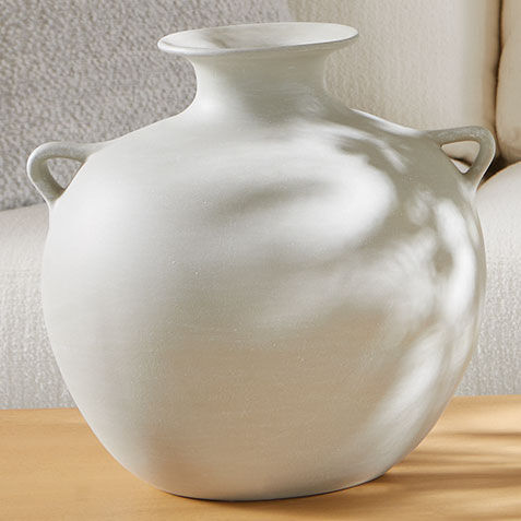 Washed Ceramic Vase, Medium Product Tile Hover Image 432509B  NAT