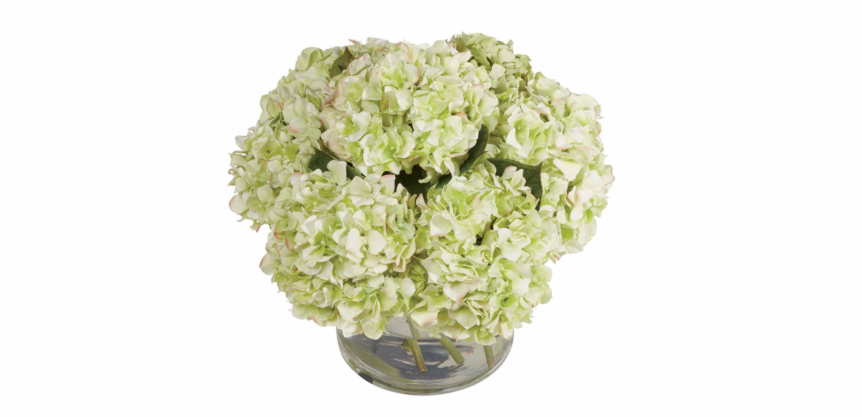 Green Hydrangea Mix in Vase, Real Touch_1