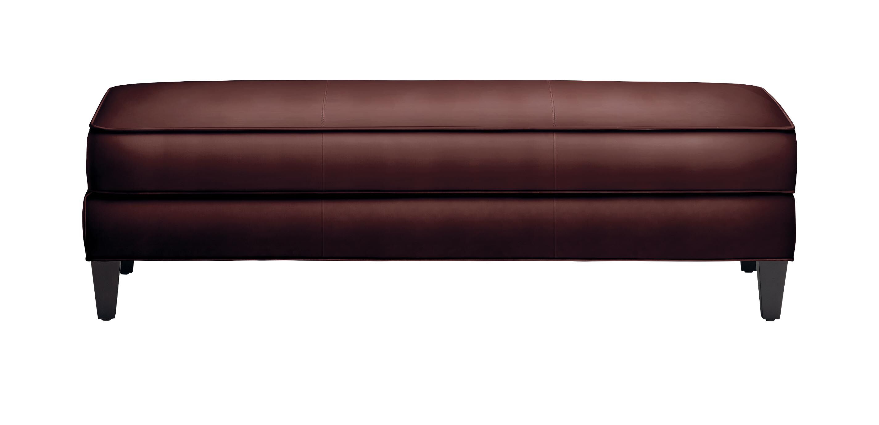 Bridgers Leather Ottoman