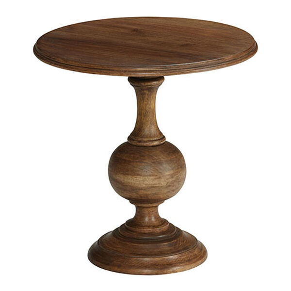 Turner Wood Pedestal Accent Table