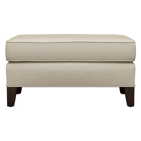 Monica Leather Stationary Ottoman image