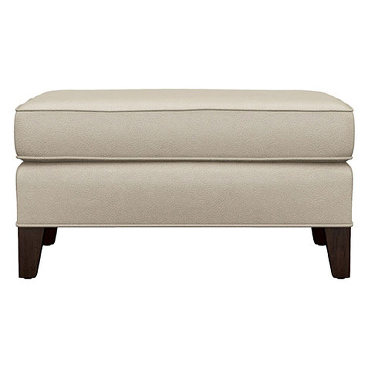 Monica Leather Stationary Ottoman