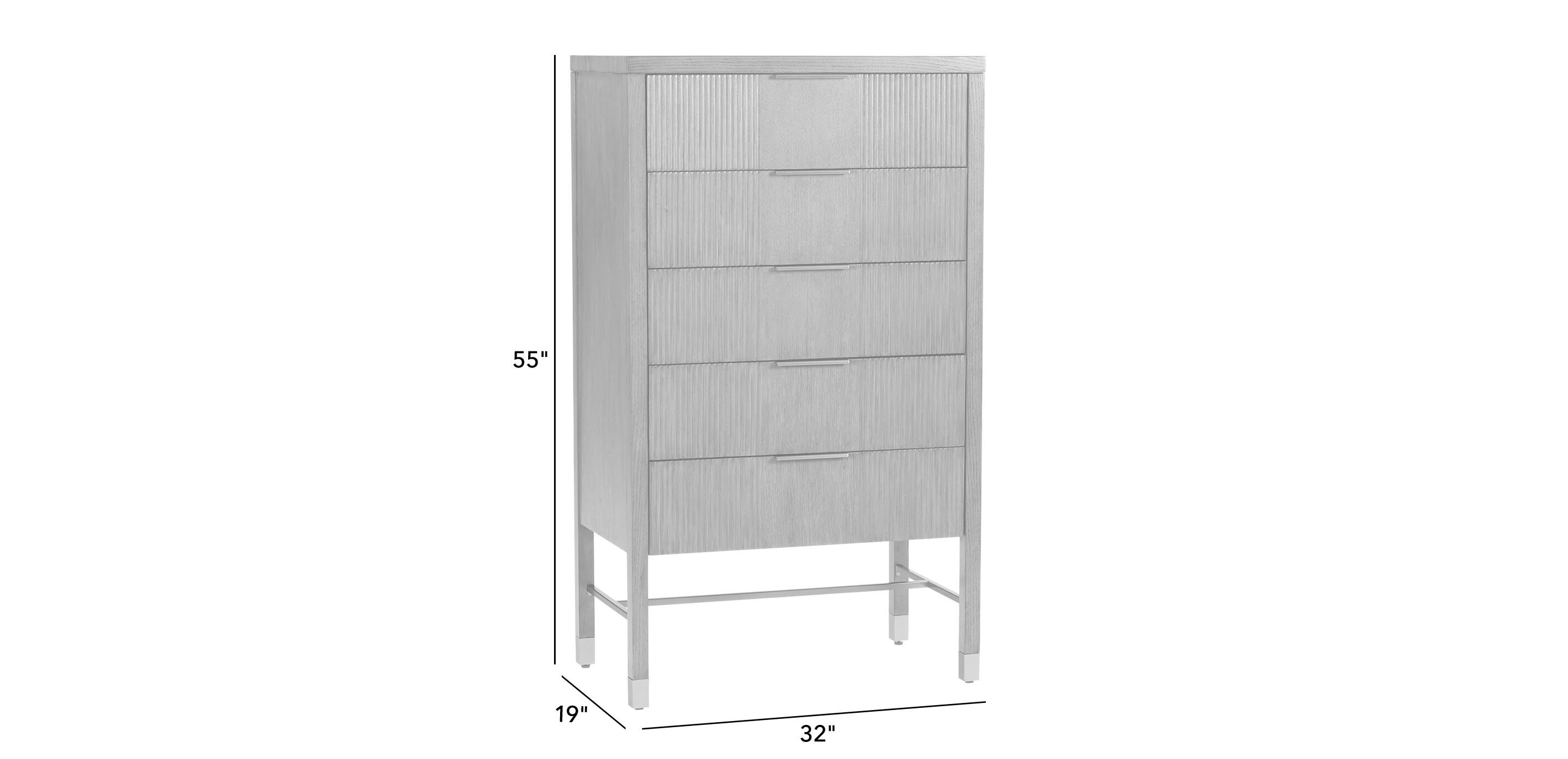 Valermo Tall Dresser Tall Chest with Legs Ethan Allen