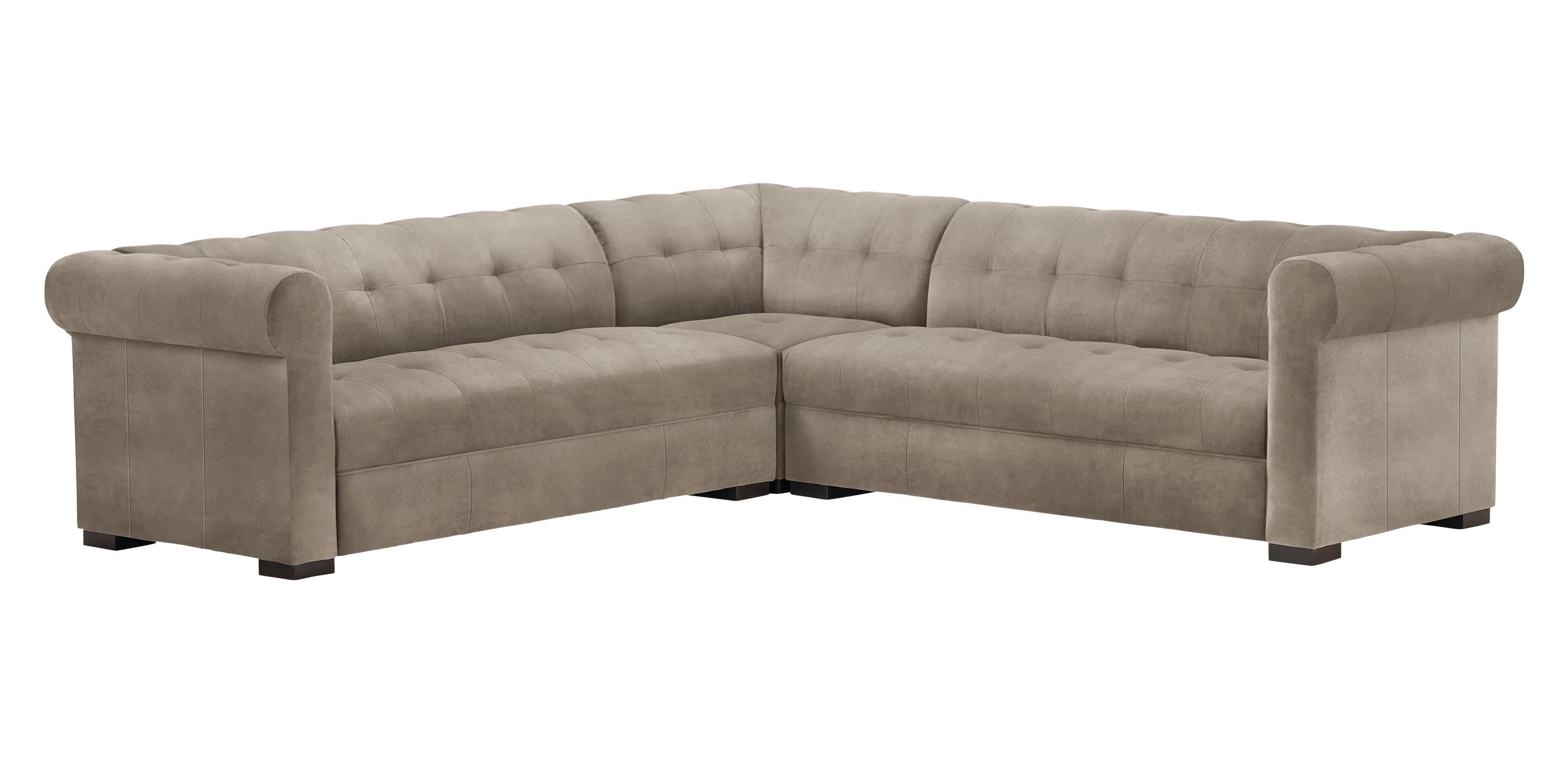 Rockwell Leather Three-Piece Sectional