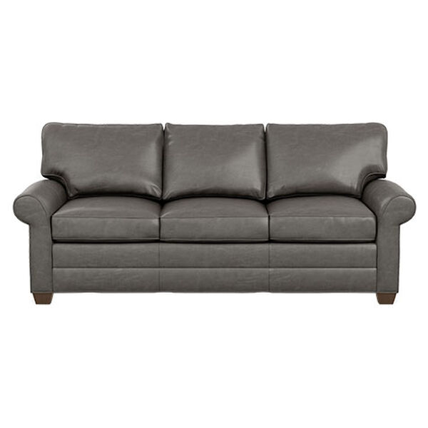 Bennett Leather Roll-Arm Sleeper Sofa
