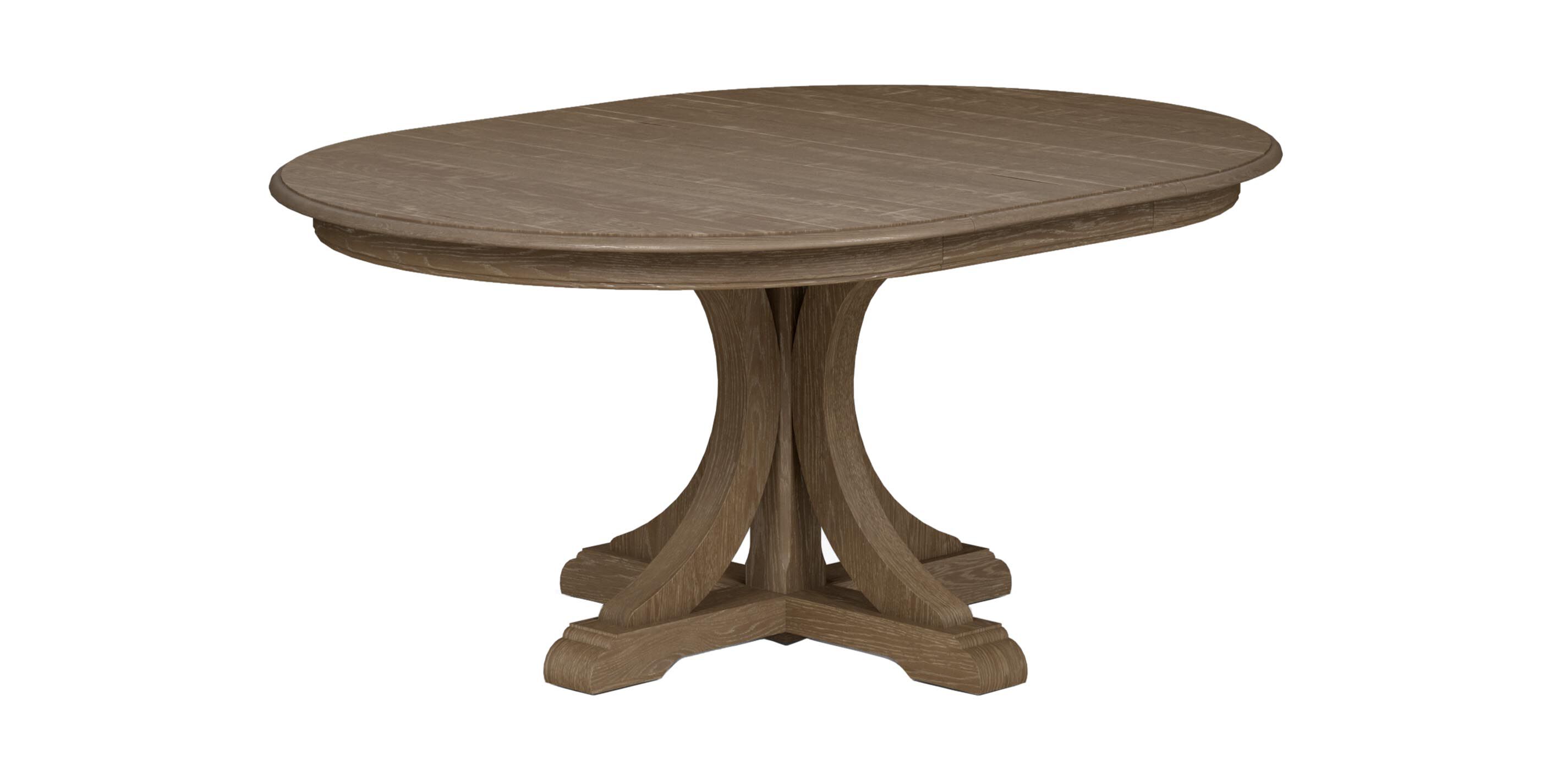 Corin Rough-Sawn Round Extension Dining Table_3