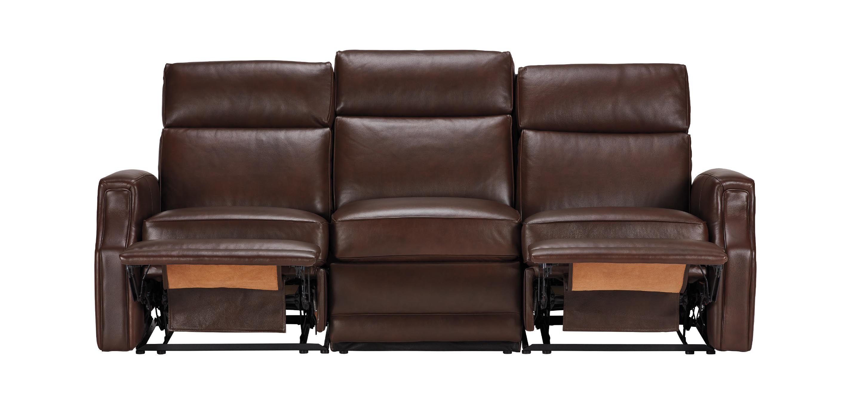 Conover Scoop-Arm Wall-Reclining Modular Leather Sofa_3