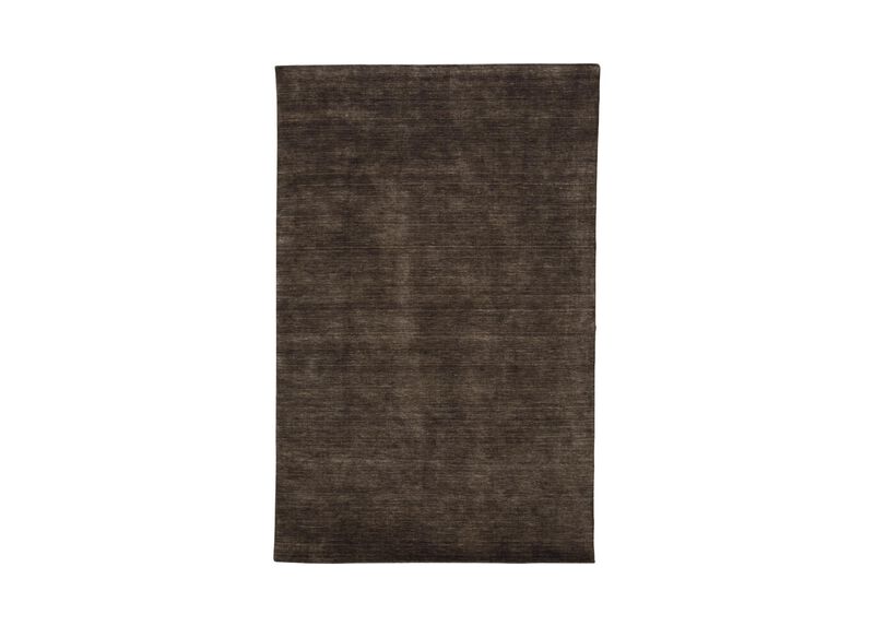Loomed Wool Rug, Charcoal Solid Rugs Ethan Allen