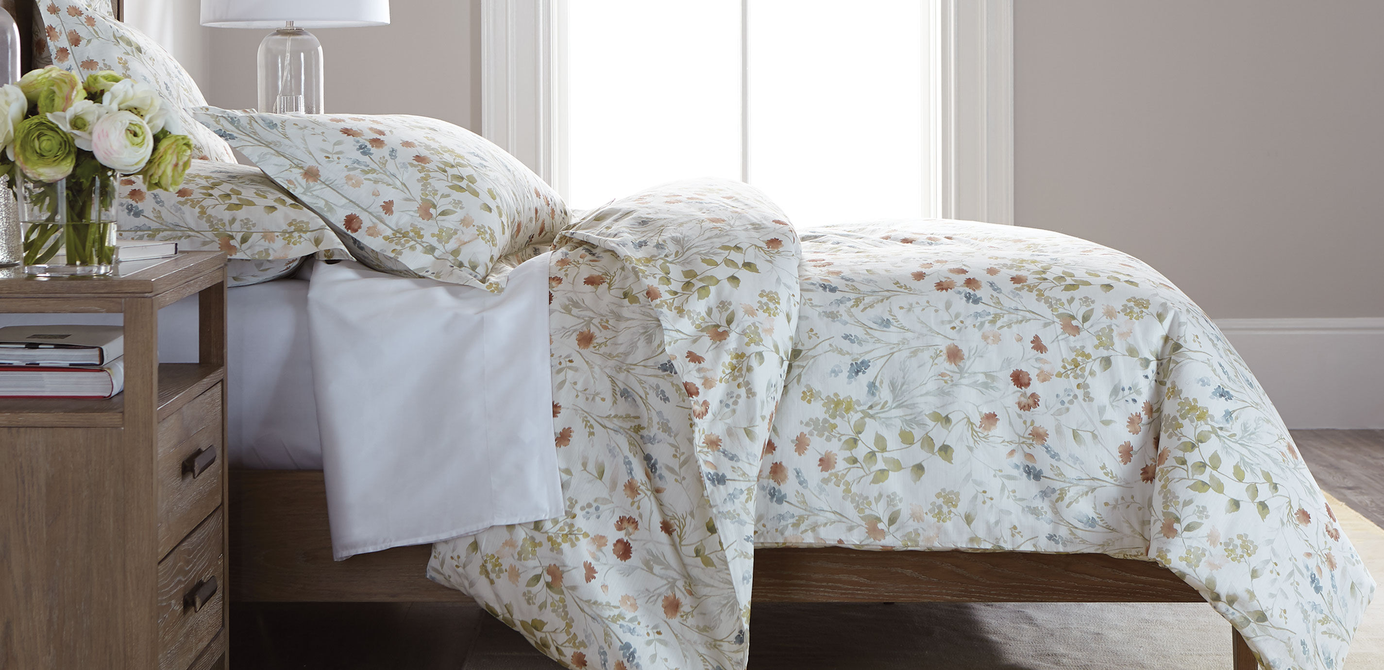 Country Floral Duvet Cover and Sham_1