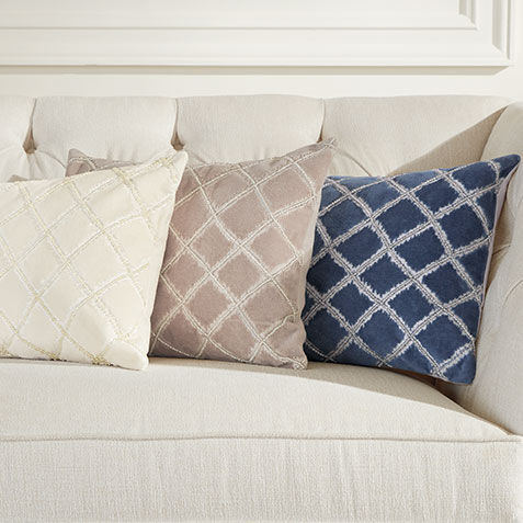 Velvet Beaded Lumbar Pillow Product Tile Hover Image 062406