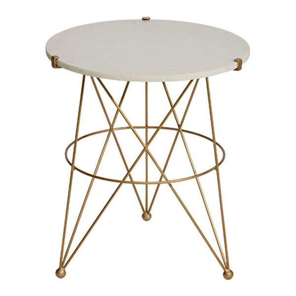 Estella Marble-Top Accent Table