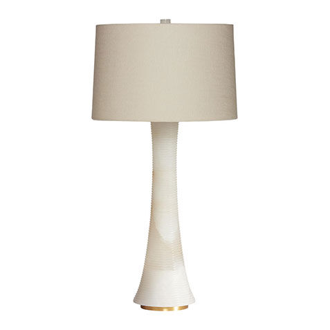 Ribbed Alabaster Table Lamp image