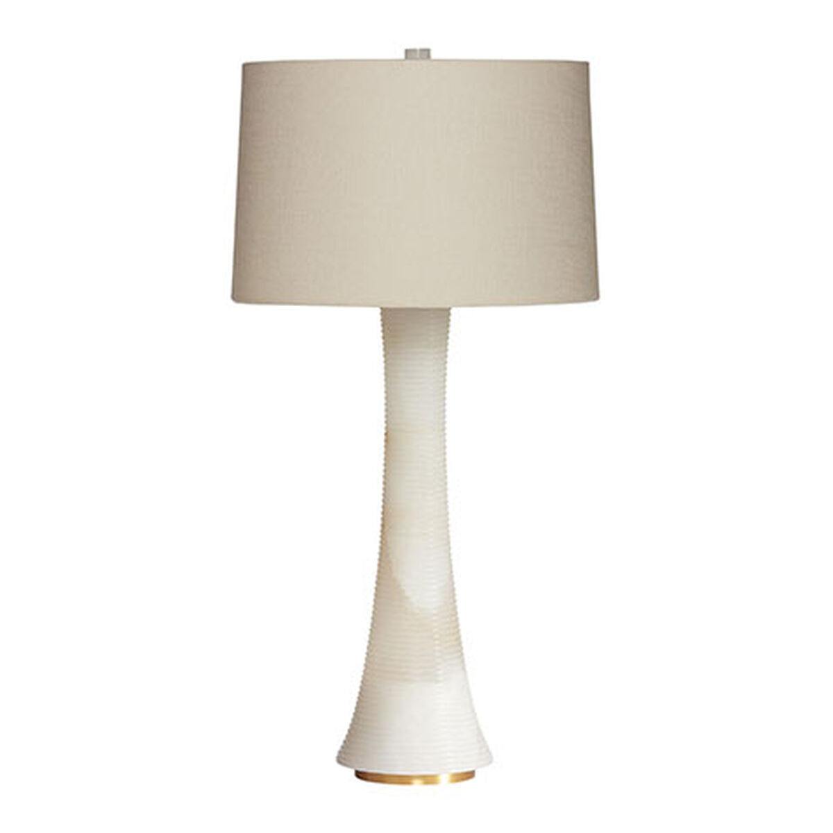 Ribbed Alabaster Table Lamp