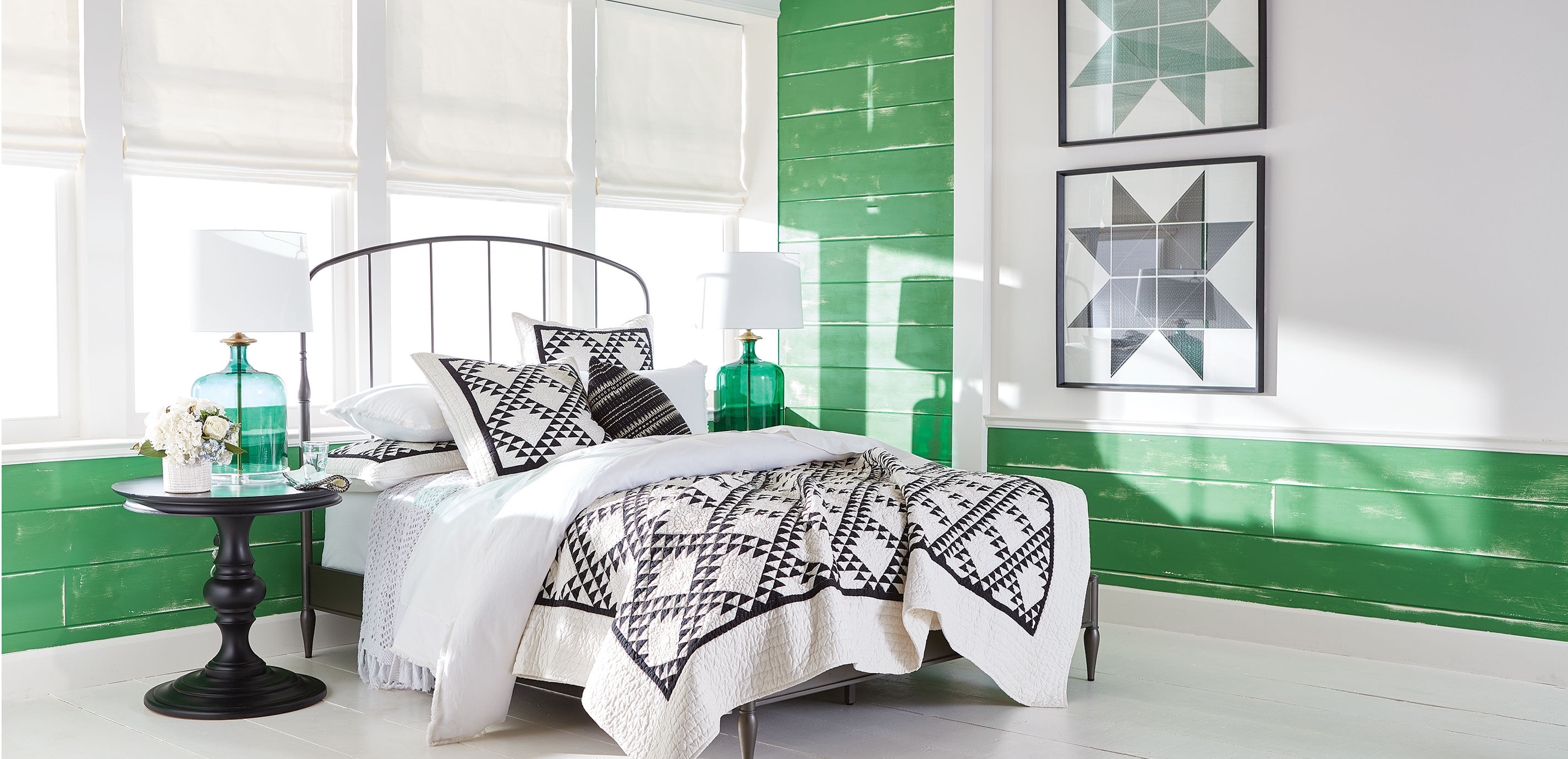 Ethan allen metal on sale bed